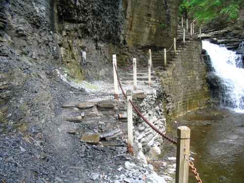 Trail Damage on Path to Footbridge