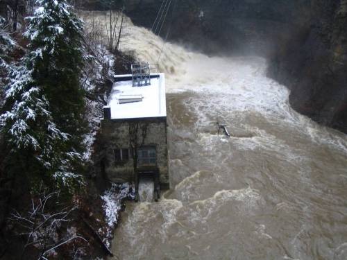 Power Plant as seen from the suspension bridge