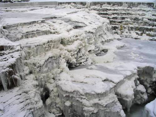 Triphammer Falls - Frozen
