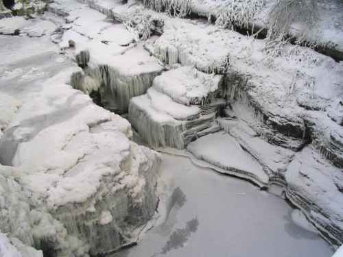 Triphammer Falls - Frozen