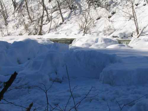 Taughannock Falls - Ice Blockage