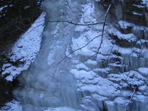 Icy Wall from Lovers Lane